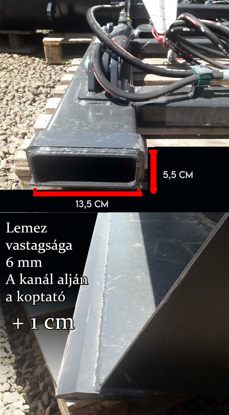 targonca rakodókanál adapter